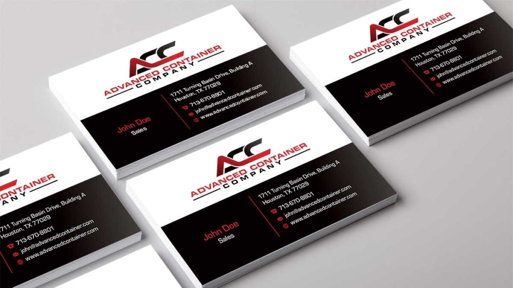Portfolio, Advanced Container Co Business Cards